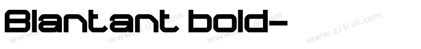 Blantant bold字体转换